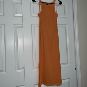Fitted Rib-Knit Midi Cami Dress for Women (old navy)
